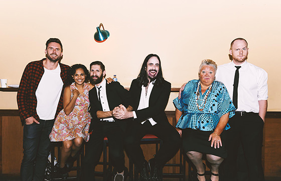 Dave Thornton, Miranda Tapsell, Mark Samual Bonanno, Zachary Ruane, Sally Anne Upton and Broden Kelly