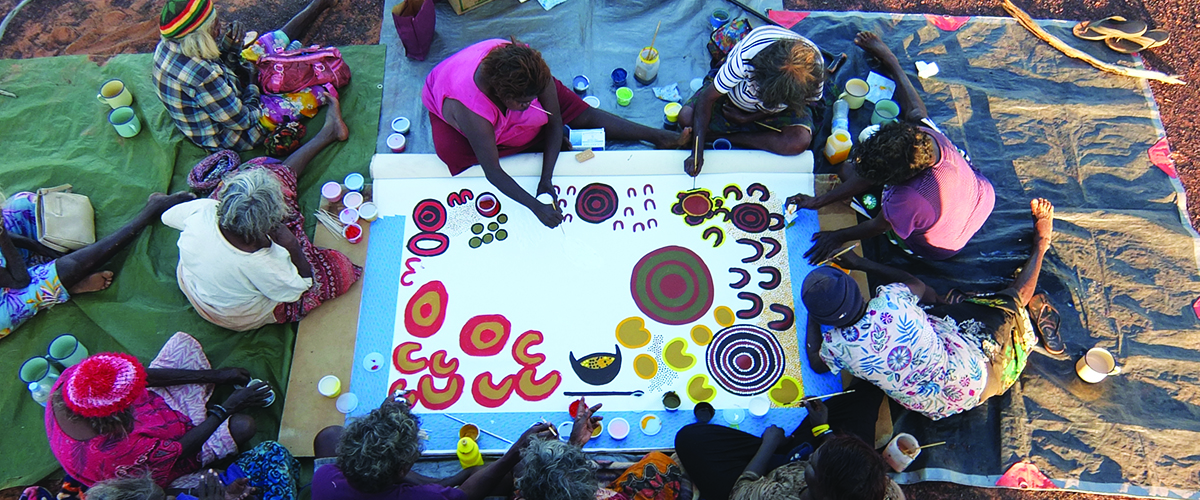 Preparation for the Tjawa Tjawa songline. Supplied by Screen Australia.