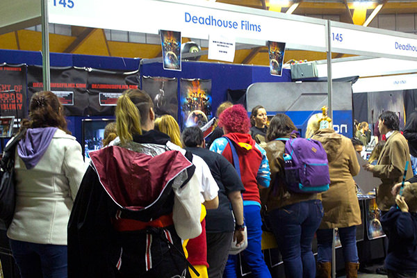 The Deadhouse Films booth at Supanova. Supplied by Deadhouse Films.