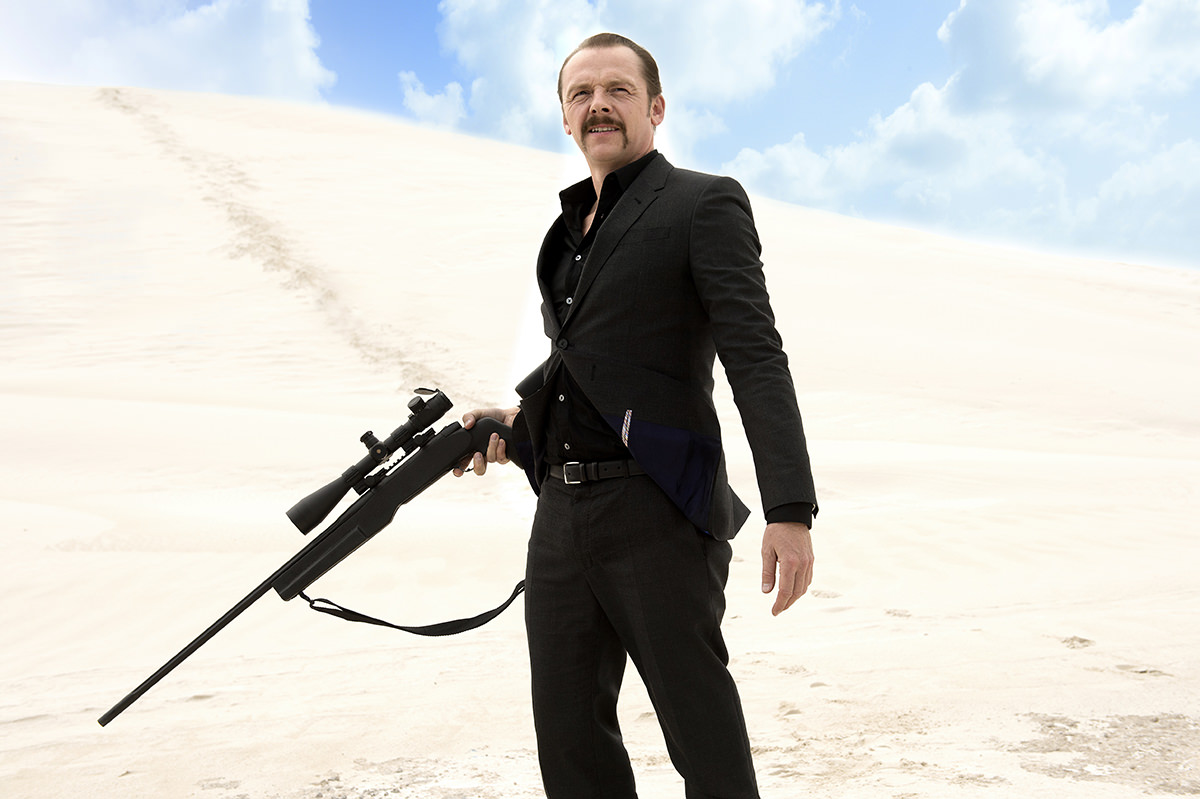 Simon Pegg stars in Kill Me Three Times. Photograph by David Dare Parker.