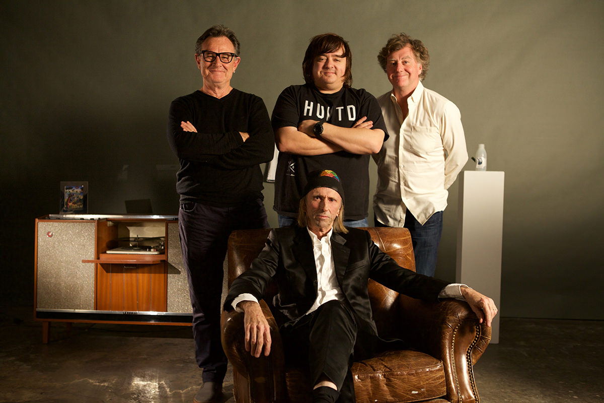 Reg Mombassa with Wayne Golding, Scott Dettrick and Paul Clarke.