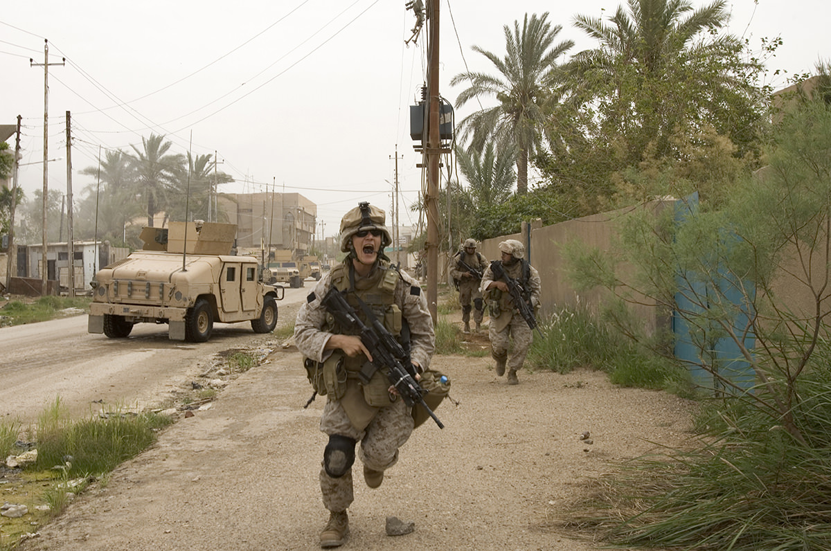 Embedded with U.S. Troops in Ramadi. Photo by Yuri Kosyrev. Supplied by Screen Australia.