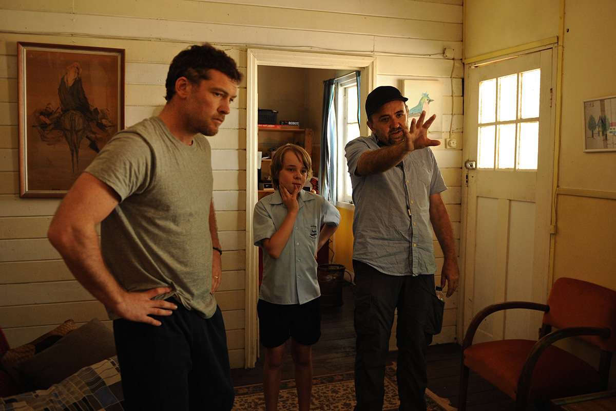 Robert Connolly (right) on the set of Paper Planes. Supplied by Screen Australia